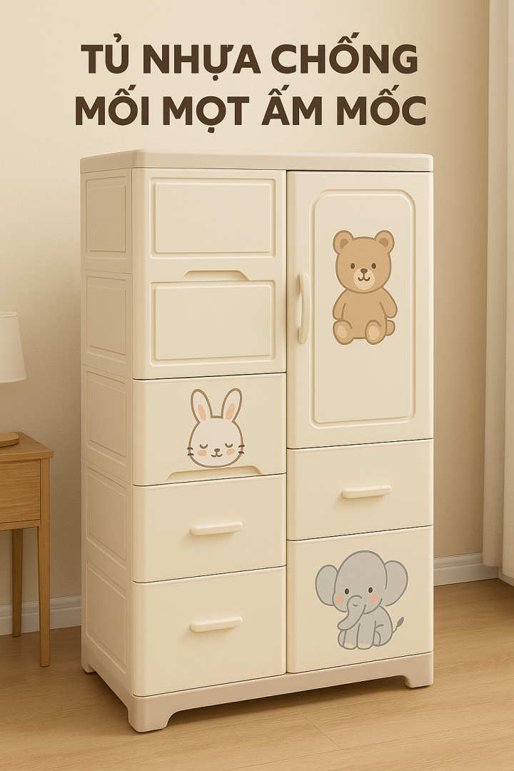 tủ nhựa nội thất nhựa cho bé