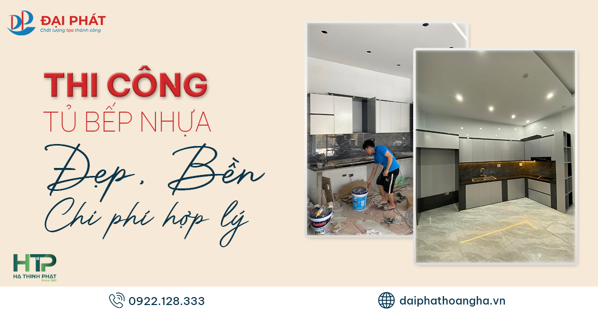 THI CÔNG TỦ BẾP NHỰA ZUKO 02 – GIẢI PHÁP HIỆN ĐẠI CHO KHÔNG GIAN BẾP 2025