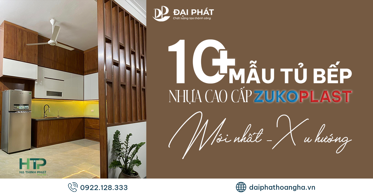 10+ Mẫu Tủ Bếp Nhựa Cao Cấp Zukoplast – Xu Hướng Nội Thất Bếp 2025