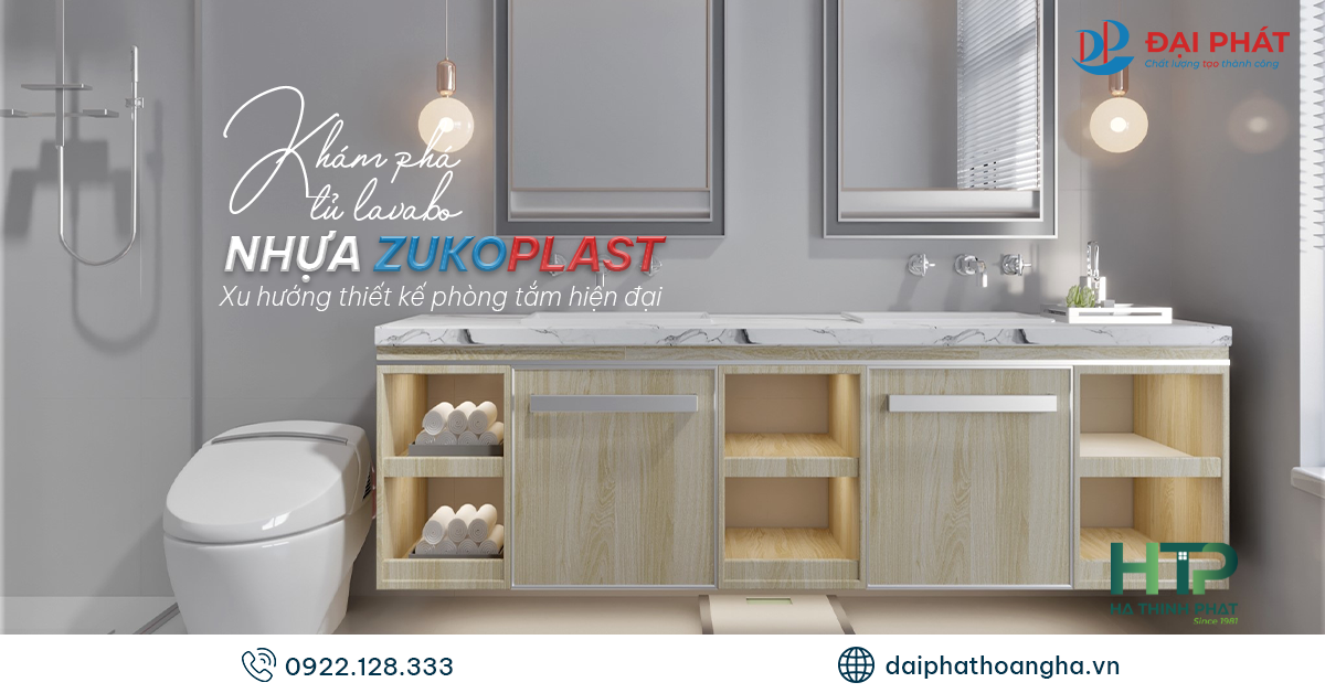 Tủ Lavabo Nhựa Zukoplast – Lựa Chọn Hoàn Hảo Cho Phòng Tắm Hiện Đại 2025