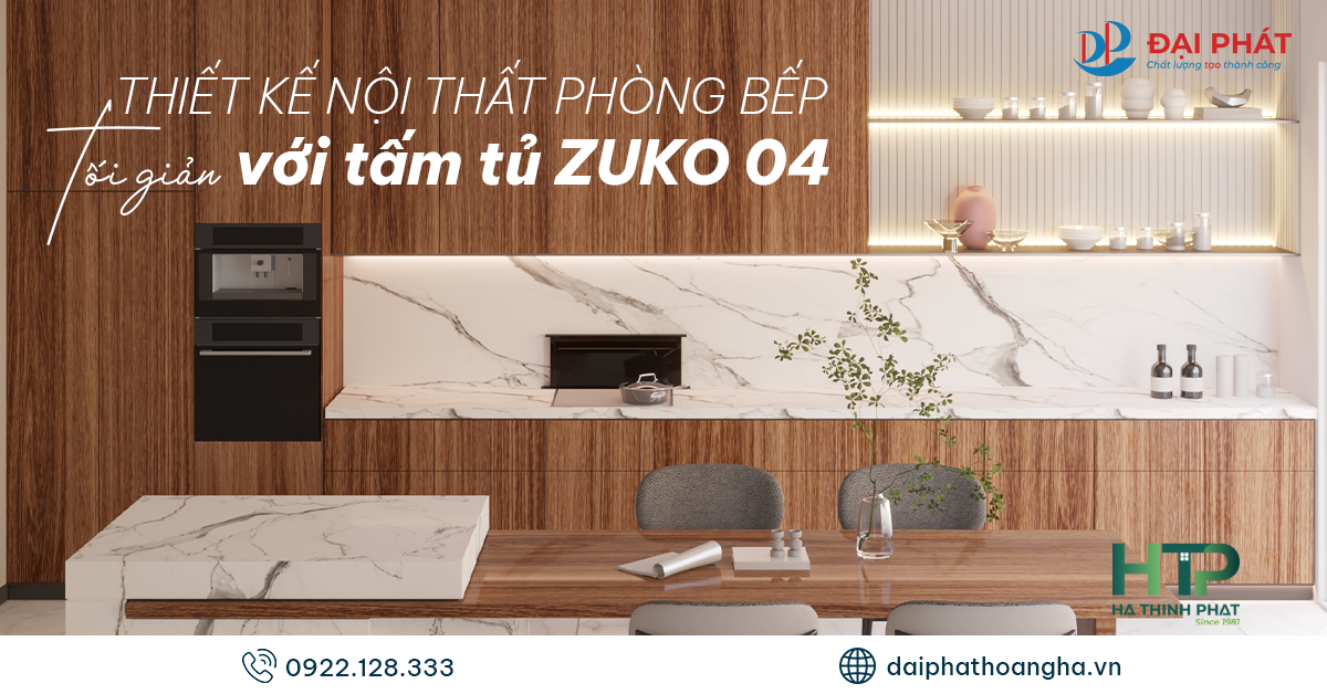 Thiết Kế Phòng Bếp Tối Giản Với Tấm Tủ Nhựa Zukoplast 04