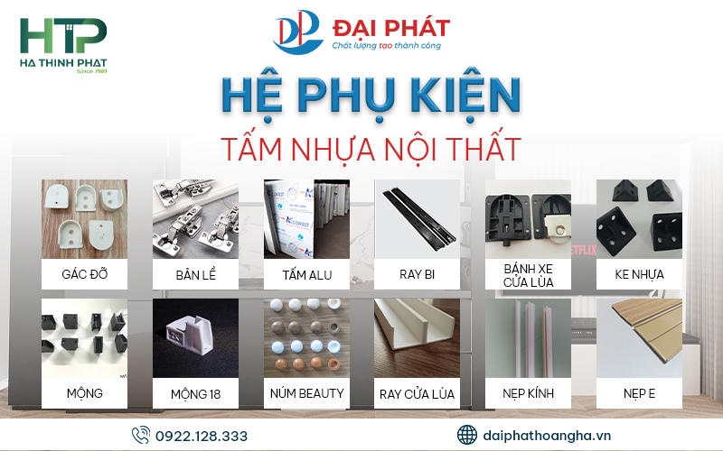 Bộ Phụ Kiện Hoàn Thiện Tấm Nhựa Nội Thất Cao Cấp 2025