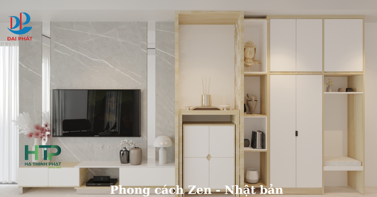 NỘI THẤT PHÒNG KHÁCH ZEN – NHẬT BẢN TỐI GIẢN, HƯỚNG ĐẾN SỰ BÌNH YÊN 2025