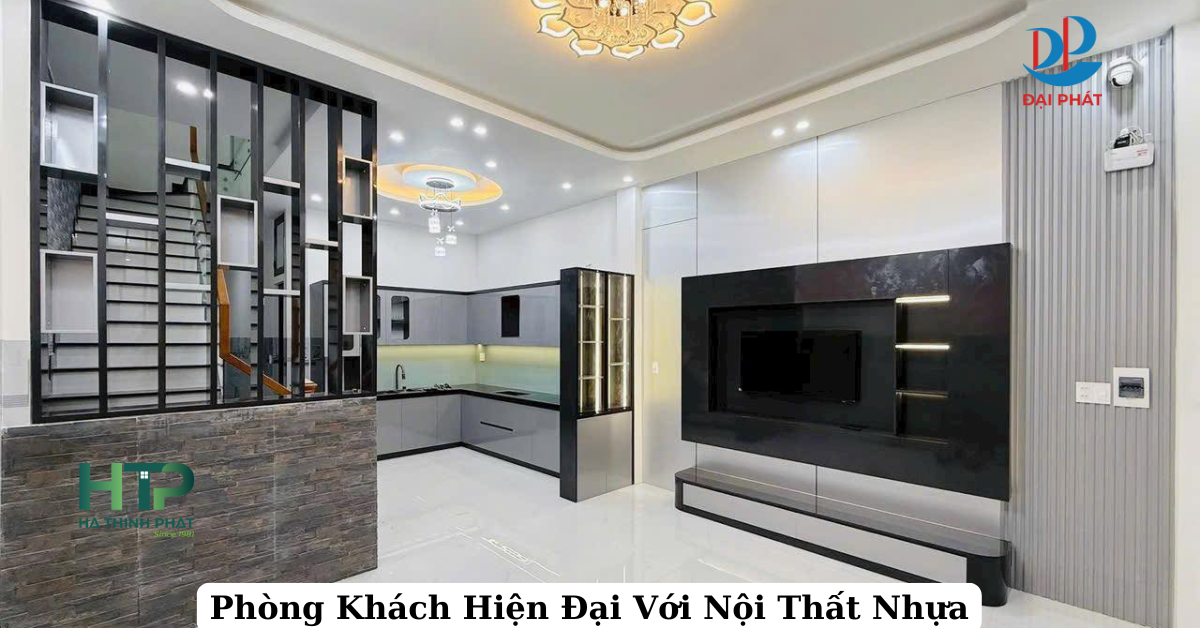 Thiết Kế Nội Thất Phòng Khách Hiện Đại Với Tấm Nhựa Nội Thất 2025