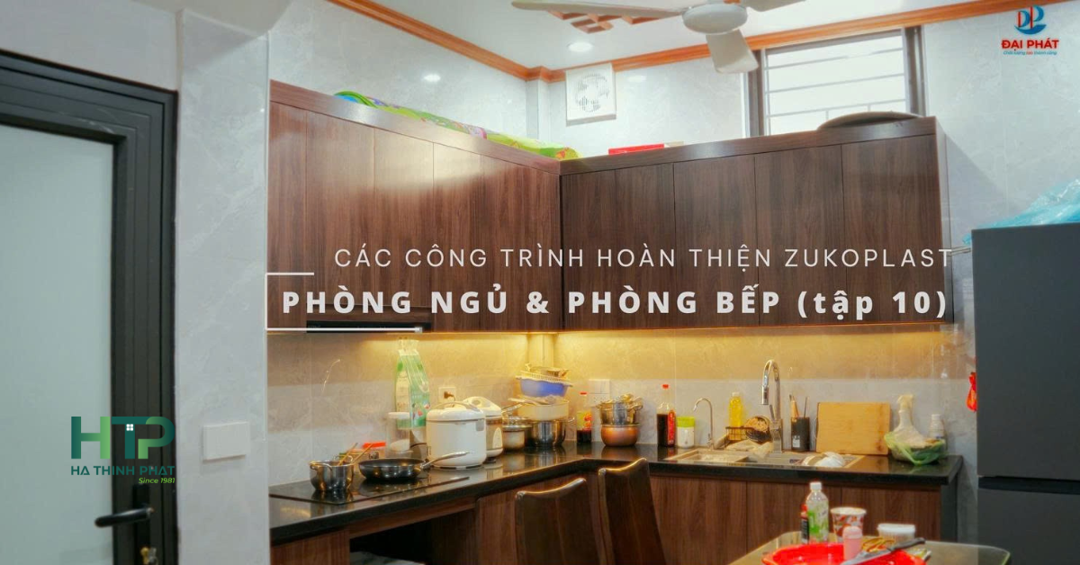 ZUKOPLAST 04 VÂN GỖ – COMBO PHÒNG NGỦ & PHÒNG BẾP HIỆN ĐẠI, SANG TRỌNG