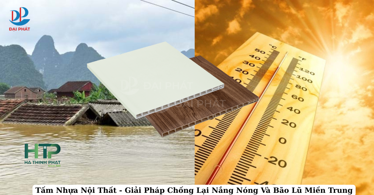 TẤM NHỰA NỘI THẤT – LỰA CHỌN AN TOÀN TRƯỚC KHÍ HẬU NẮNG NÓNG VÀ BÃO LŨ MIỀN TRUNG 2025