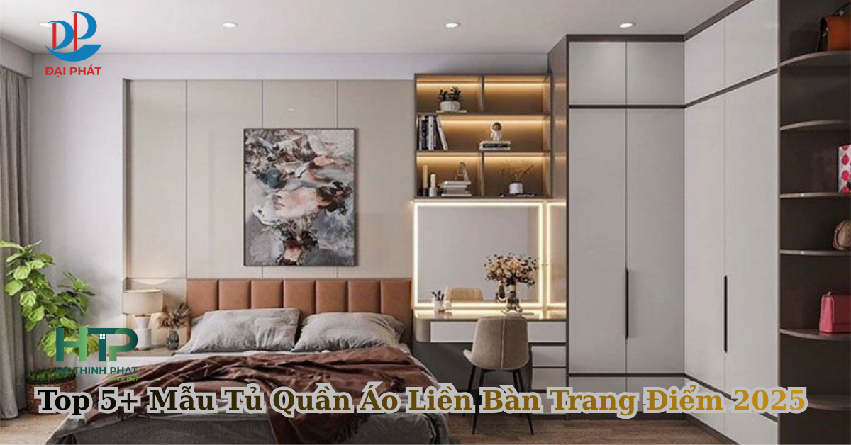 Top 5+ Mẫu Tủ Quần Áo Liền Bàn Trang Điểm 2025 – Hoàn Thiện Phòng Ngủ Một Cách Tinh Gọn Và Sang Trọng
